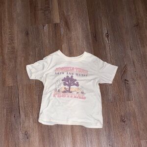 Hybrid Apparel Cream Kids T-Shirt with Festival Graphic